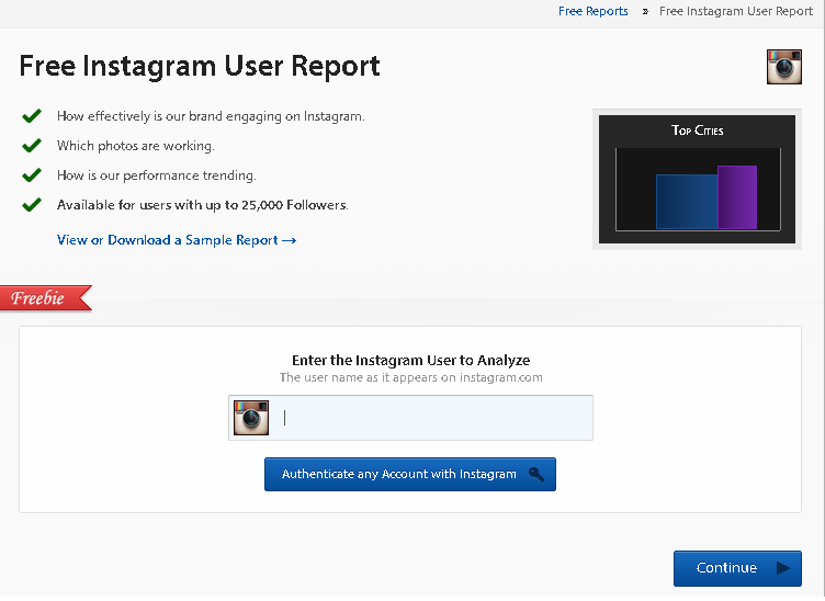 Instagram analytics