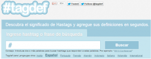 Significado de un hashtag con #Tagdef